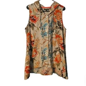 For Cynthia Women's Floral Lined Vest Size S